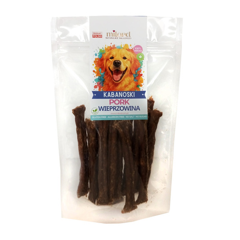 Milord Dog Treats: Pork Kabanos Sausages, 150 g