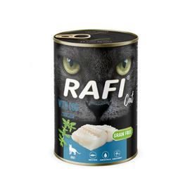Rafi Cat Adult Wet Cat Food with Cod, 400 g