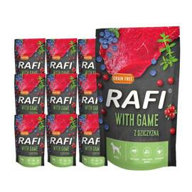 Rafi Wet Dog Food with Venison, 10-pack of 500-gram pouches