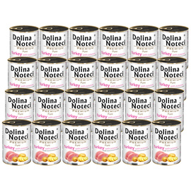 Dolina Noteci Premium Pure Wet Dog Food for Dogs with Allergies, Rich in Turkey and Potatoes, 24 x 400 g