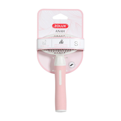 Zolux Anah Soft Brush with Retractable Bristles for Cats, Small