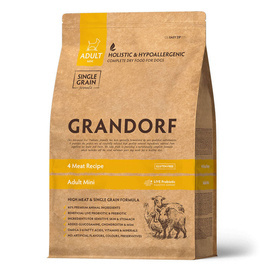 Grandorf 4 Meat Recipe Mini Dry Dog Food for Small Breeds, 1 kg