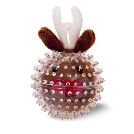 Hilton X-Mas Mascot in a Ball—Christmas Toy for Dogs: Small Reindeer