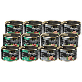 Super Rafi Cat Wet Food for Spayed/Neutered Cats, Assorted Flavors, 12 x 185 g Pack