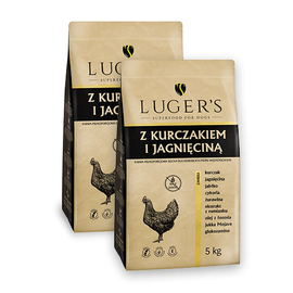 Luger’s Dry Dog Food with Chicken and Lamb, 2 x 5 kg Set