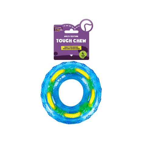 Cooper & Pals Dog Chew Toy with Nubs, Blue, 12 cm