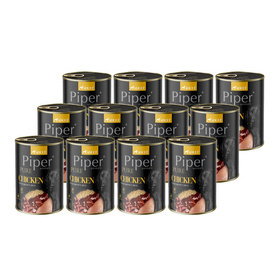 Piper Pure Wet Dog Food: Chicken with Brown Rice, 12-Pack (400 g each)