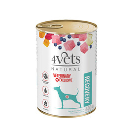 4Vets Natural Recovery Wet Veterinary Food for Dogs in Recovery, 400 g