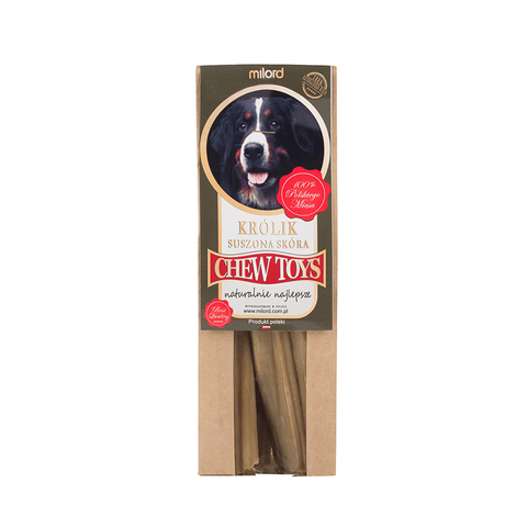 Milord Dog Chew Toy, Rabbit Skin, 80 g