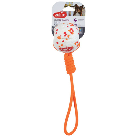Zolux Etpu Dog Toy: Durable Ball with a Rope for Tug-of-War