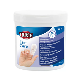 Trixie Finger Covers for Cleaning the Ears of Dogs, Cats, and Rodents, 50-pack