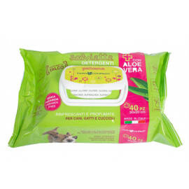 Farm Company Pet Wipes with Aloe Vera and Talc, 40 count
