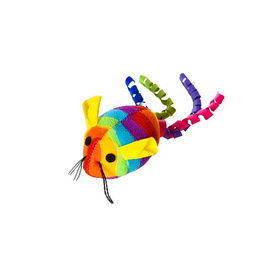 Buba Cat Toy: Rainbow Plush Mouse