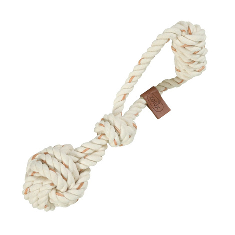 Zolux Dog Toy: Leather Touch Knot Tug Toy, 28 cm