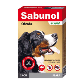 Sabunol GPI Flea Collar for Dogs, Gray, 75 cm