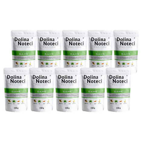 Dolina Noteci Premium Wet Dog Food, Rich in Venison, 10 x 150 g Pouches