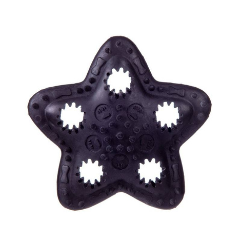 Barry King Dog Treat Toy, Black Star, 12.5 cm