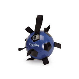 Camon Ball with Handles Dog Toy, Blue and Black