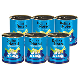 Dolina Noteci Superfood Wet Dog Food—Veal and Lamb, 6-Pack (800 g each)