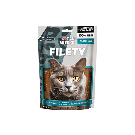 Pan Mięsko Cat Treat: Mackerel Fillets, 100 g