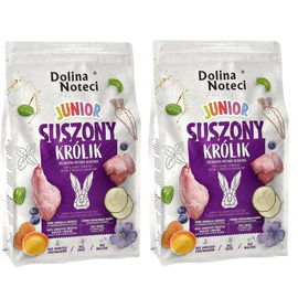 Dolina Noteci s Premium Junior Rabbit Dry Dog Food, 2 x 4 kg Set