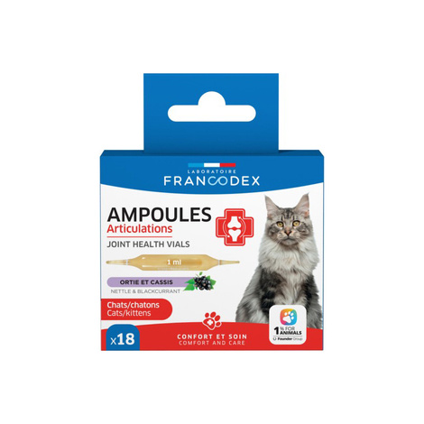 Francodex Healthy Joints Ampoules for Cats and Kittens, 18-pack