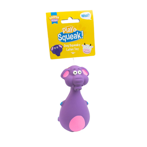 Cooper & Pals Elephant Dog Toy with Squeaker, 13 cm